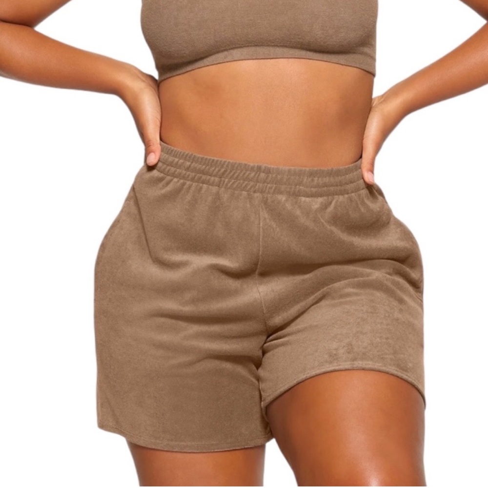 Skims Terry Lounge Loose Short in Oxide Size L